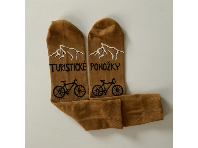 Maľované ponožky pre zanieteného turistu / cykloturistu
