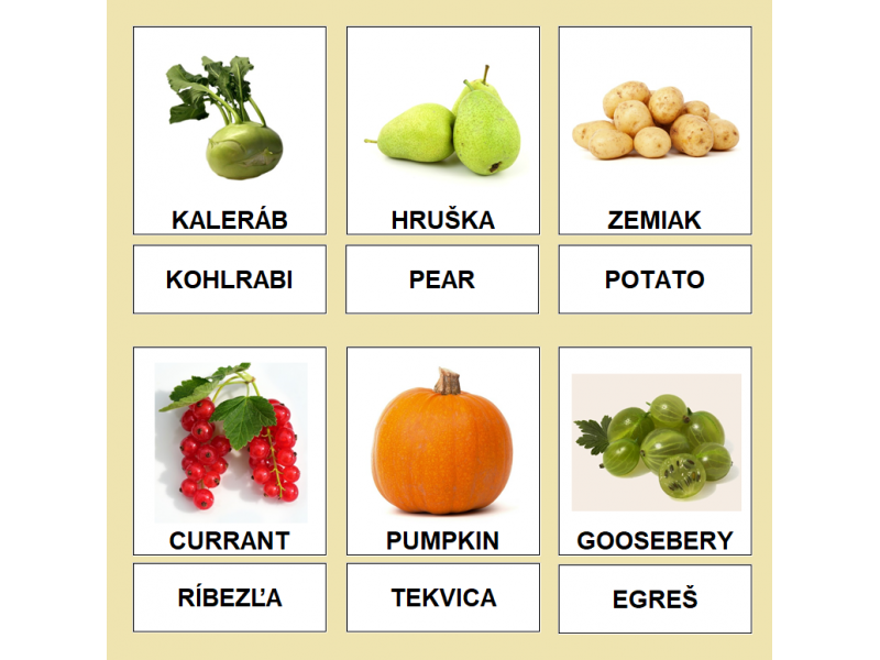 FRUITS AND VEGETABLES - pdf