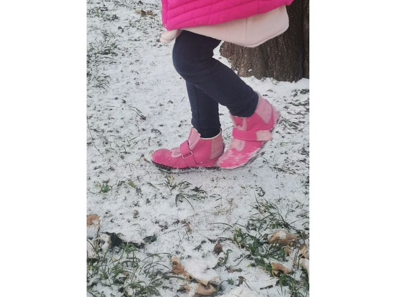 Hrejky -Barefoot Zimné topánky na mieru - detské