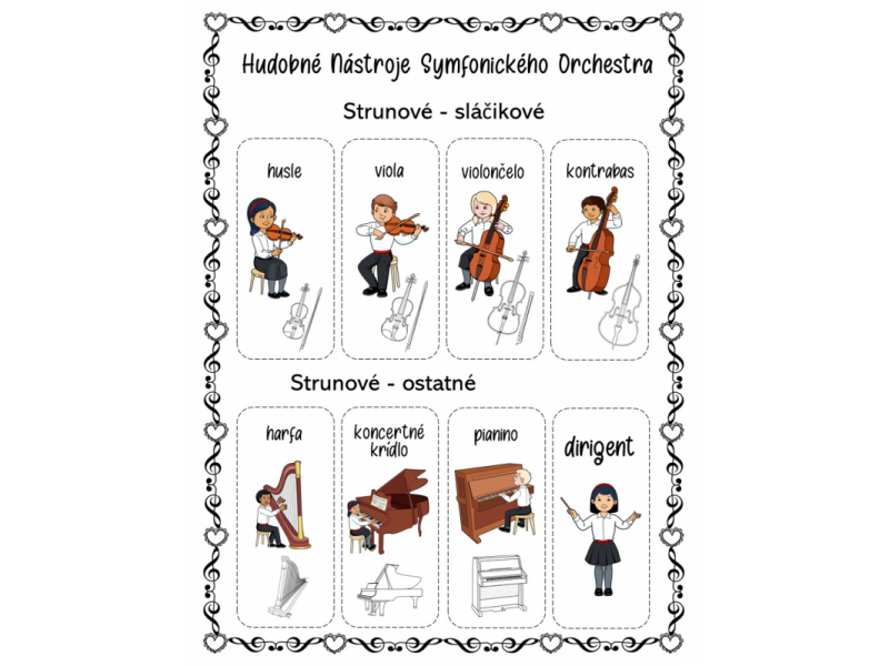 Hudobné Nástroje Symfonického Orchestra - Lapbook