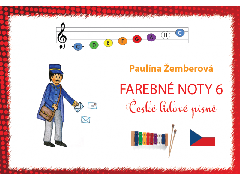 Farebné noty 6 - České lidové písně  (klavír, xylofón)