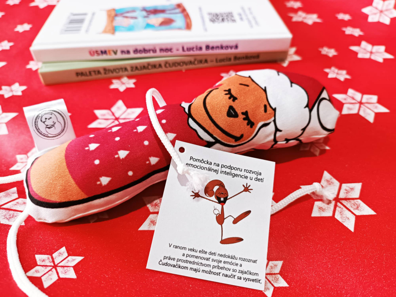 Vianočný zajačik Čudovačik - obojstranná edukačná hračka ku knihám