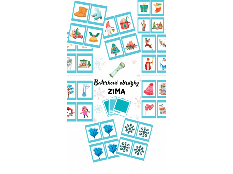 Súbor PDF aktivít- Baterkové obrázky ZIMA