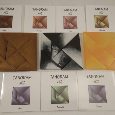 Kartičky k tangramu - kone