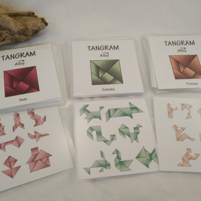 Kartičky k tangramu - svet
