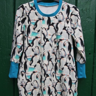Šaty - tučniaky / veľ. 98