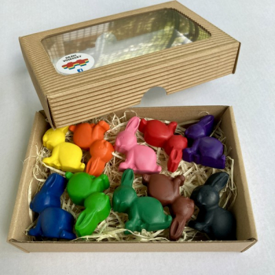10 kusov voskoviek zajačiky v krabičke