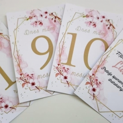 Míľnikové kartičky na želanie 36 kusov Melinka