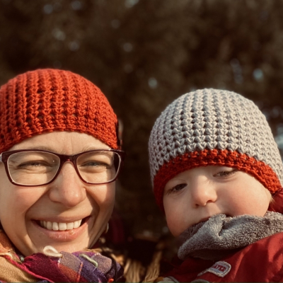 Zimná čiapka set Mama a jej Dieťatko - VMerine
