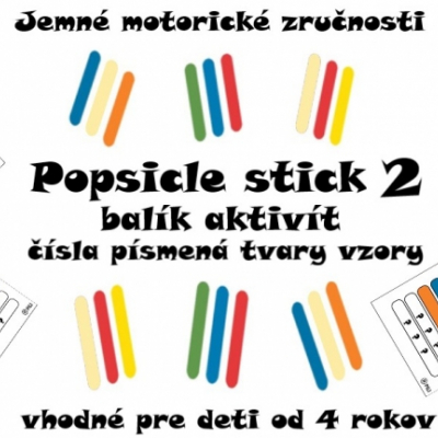 Popsicle stick - balík aktivít 2
