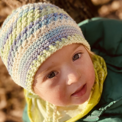 Jarná čiapka - Krížom Krážom, vhodná aj pre malé Onkoláčičky a malých Onkoláčikov 😍