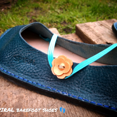 Spiral Barefoot Shoes  / Balerínky na mieru s gombíkom