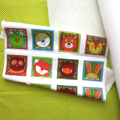 Kreatívna sada UŠI SI SÁM - Textilné pexeso (na výber sady - Zvieratká z lesa, z dvora, z exotiky)