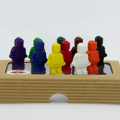 8 kusov voskoviek LEGO panáčikovia v krabičke