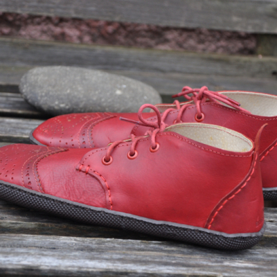 Klau Color s Brogue- Barefoot členková topánka na mieru - dospelácke