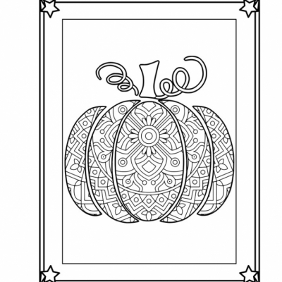Whimsical Pumpkins - omaľovanky