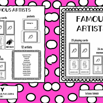 Famous Artists - hracie karty