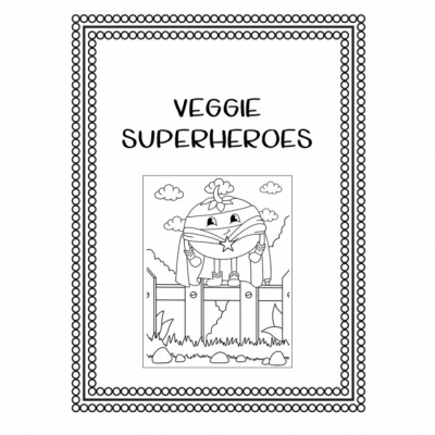 Veggie Superheroes - omaľovanky