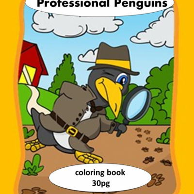 Professional Penguins - omaľovanky