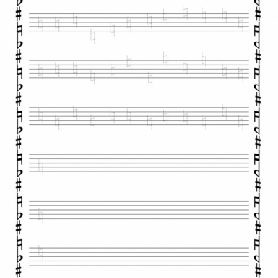 My First Music Notebook - learn - to - write