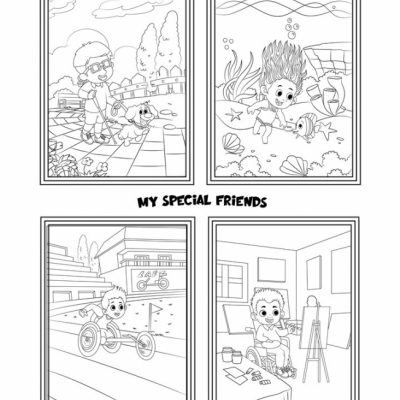 My Special Friends - omaľovanky