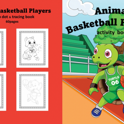 Animal Basketball Players - activity book