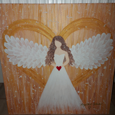 Maľovaný Anjel strážny PREDANÝ