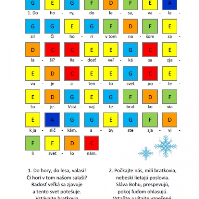 Koledy a vianočné piesne pre xylofón (B) v PDF