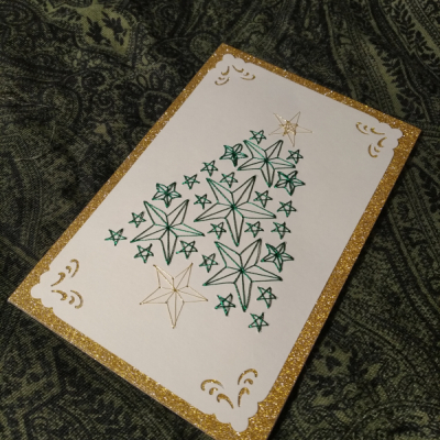 Magic card - hviezdny stromček