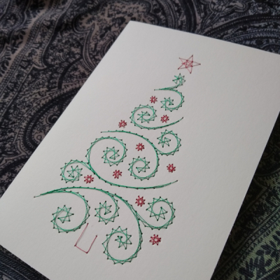 Vianočný stromček - pohľadnica