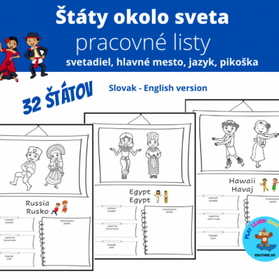 Štáty Okolo Sveta - slovensko-anglická verzia