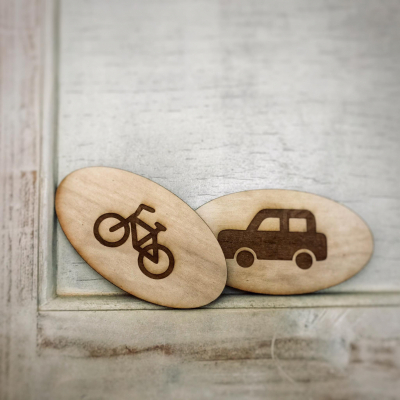 tabuľka bicykel + auto 