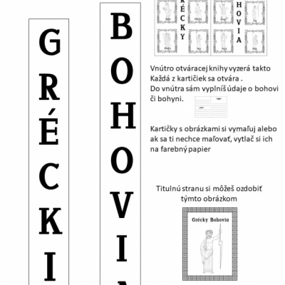 Grécki Bohovia - súbor aktivít