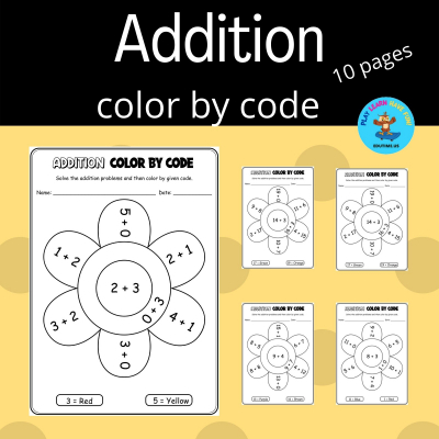 Addition - color by code