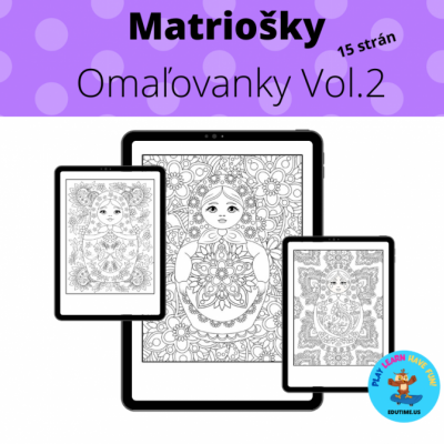 Matriošky - omaľovanky Vol.2