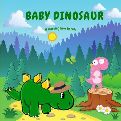 BABY DINOSAUR IS LEARNING HOW TO ROAR E-Book (PDF)