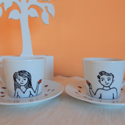 Kávové šáločky pre manželov/partnerov