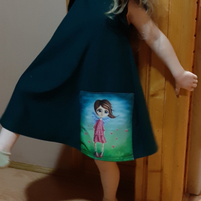 Tunika šatičky pre male princezničku