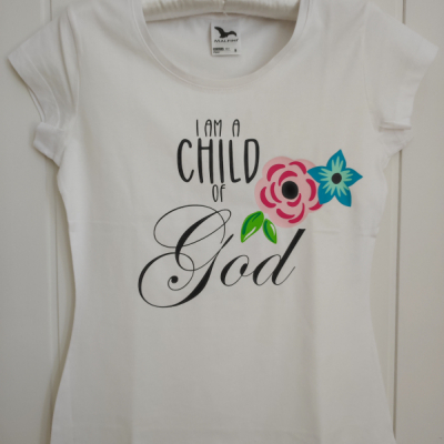 Dámske tričko- I'am child of God
