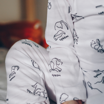 Detský pyžamový set - ZOO (Udržateľný bukový úplet)