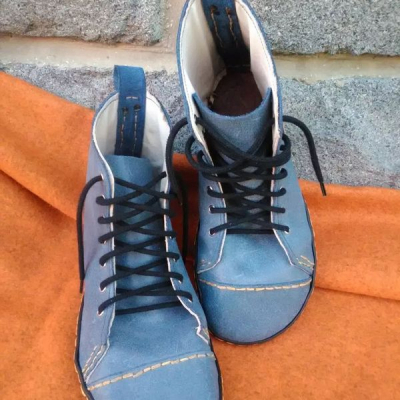 Barefoot kožené topánky na objednávku vysoké