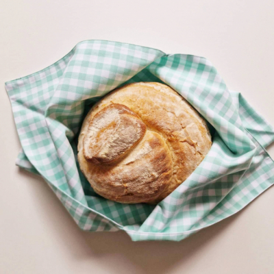 Bavlnené vrecko - šatka na domáci kváskový chlieb.