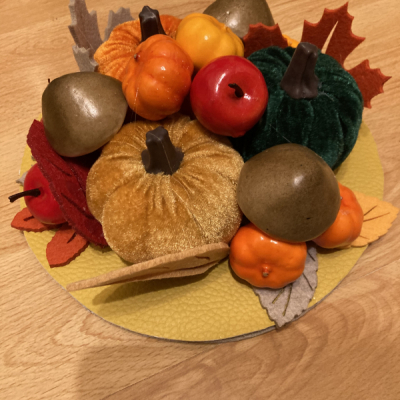 Jesenná dekorácia na stôl 
