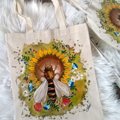 Maľovaná taška včela