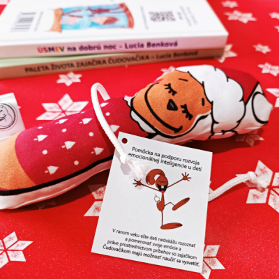 Vianočný zajačik Čudovačik - obojstranná edukačná hračka ku knihám