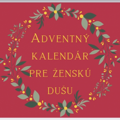 Adventný kalendár pre ženskú dušu v PDF - slávnostný červený ❤️🌺💃