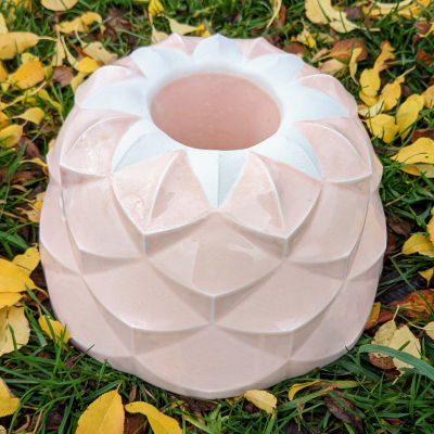Porcelánová forma na bábovku Eliška - ružová