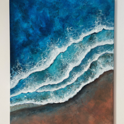 More a pláž - maľba 50x60 cm