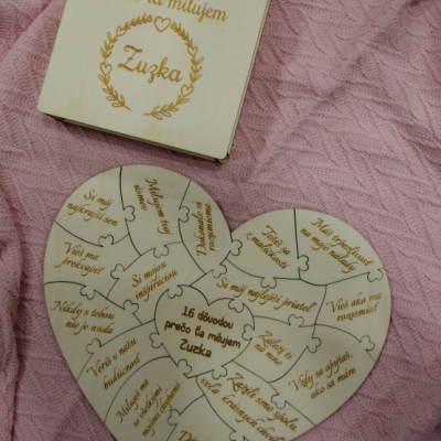 Valentínske srdce v krabičke so 16timi dôvodmi prečo ťa milujem