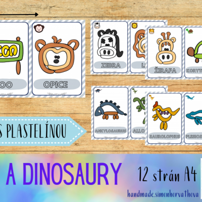 Hra s plastelínou - zoo a dinosaury(súbor PDF)